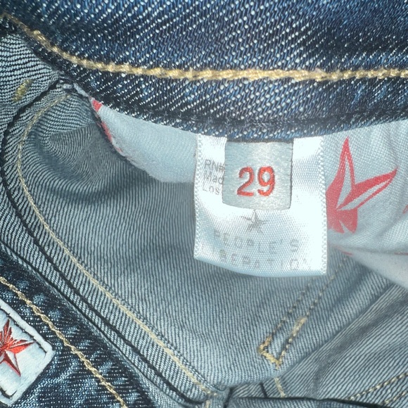 People’s liberation women’s distressed blue jeans capris - Picture 12 of 12